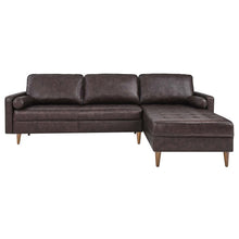 Load image into Gallery viewer, Valour 98&quot; Leather Sectional Sofa by Modway
