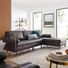 Load image into Gallery viewer, Valour 98&quot; Leather Sectional Sofa by Modway
