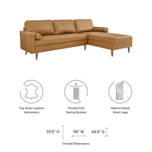 Load image into Gallery viewer, Valour 98&quot; Leather Sectional Sofa by Modway
