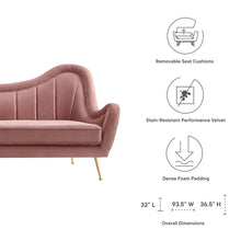 Load image into Gallery viewer, Cheshire Channel Tufted Performance Velvet Sofa by Modway
