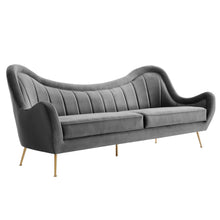Load image into Gallery viewer, Cheshire Channel Tufted Performance Velvet Sofa by Modway
