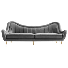 Load image into Gallery viewer, Cheshire Channel Tufted Performance Velvet Sofa by Modway
