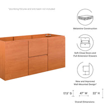 Load image into Gallery viewer, Scenic 48&quot; Single Sink Compatible (Not Included) Bathroom Vanity Cabinet by Modway
