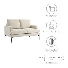 Load image into Gallery viewer, Evermore Upholstered Fabric Loveseat by Modway

