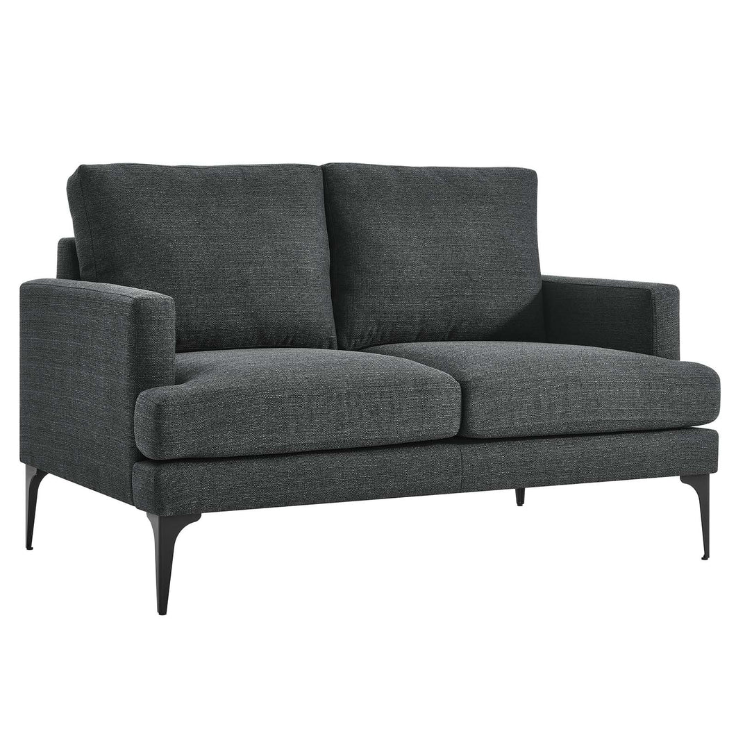Evermore Upholstered Fabric Loveseat by Modway
