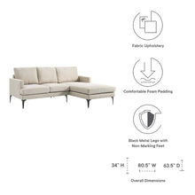 Load image into Gallery viewer, Evermore Right-Facing Upholstered Fabric Sectional Sofa by Modway
