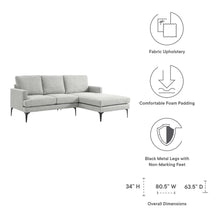 Load image into Gallery viewer, Evermore Right-Facing Upholstered Fabric Sectional Sofa by Modway

