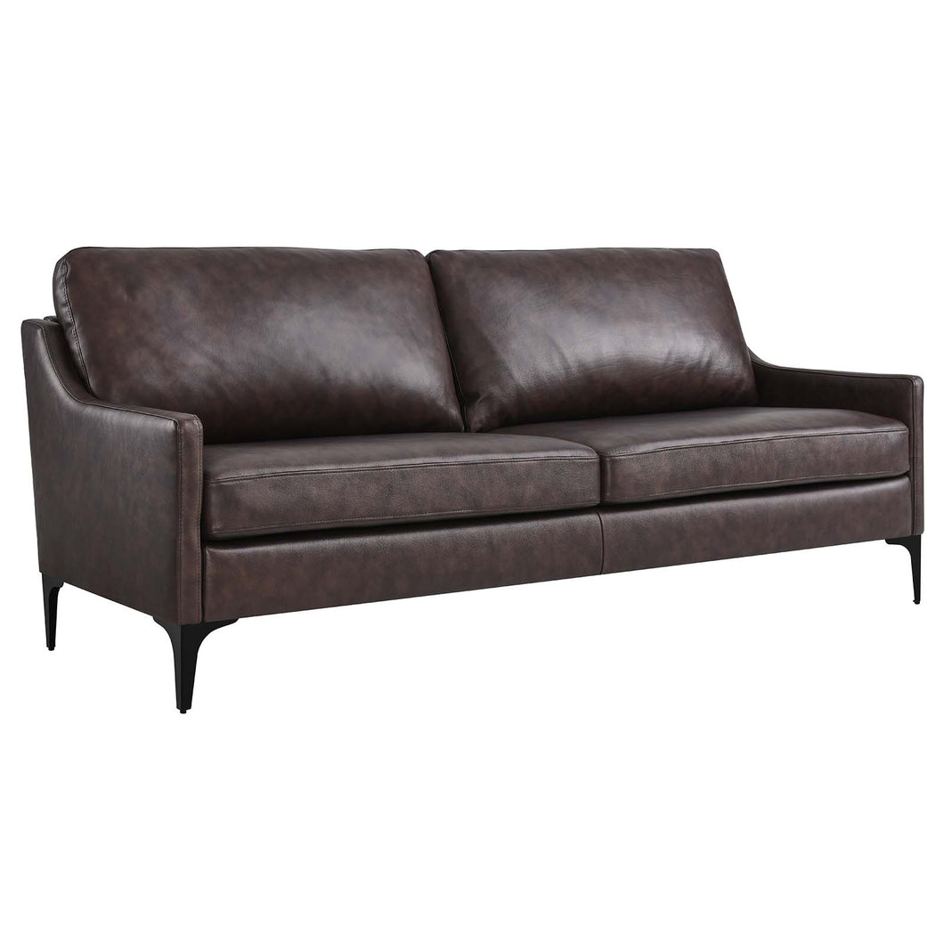 Corland Leather Sofa by Modway