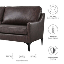Load image into Gallery viewer, Corland Leather Sofa by Modway
