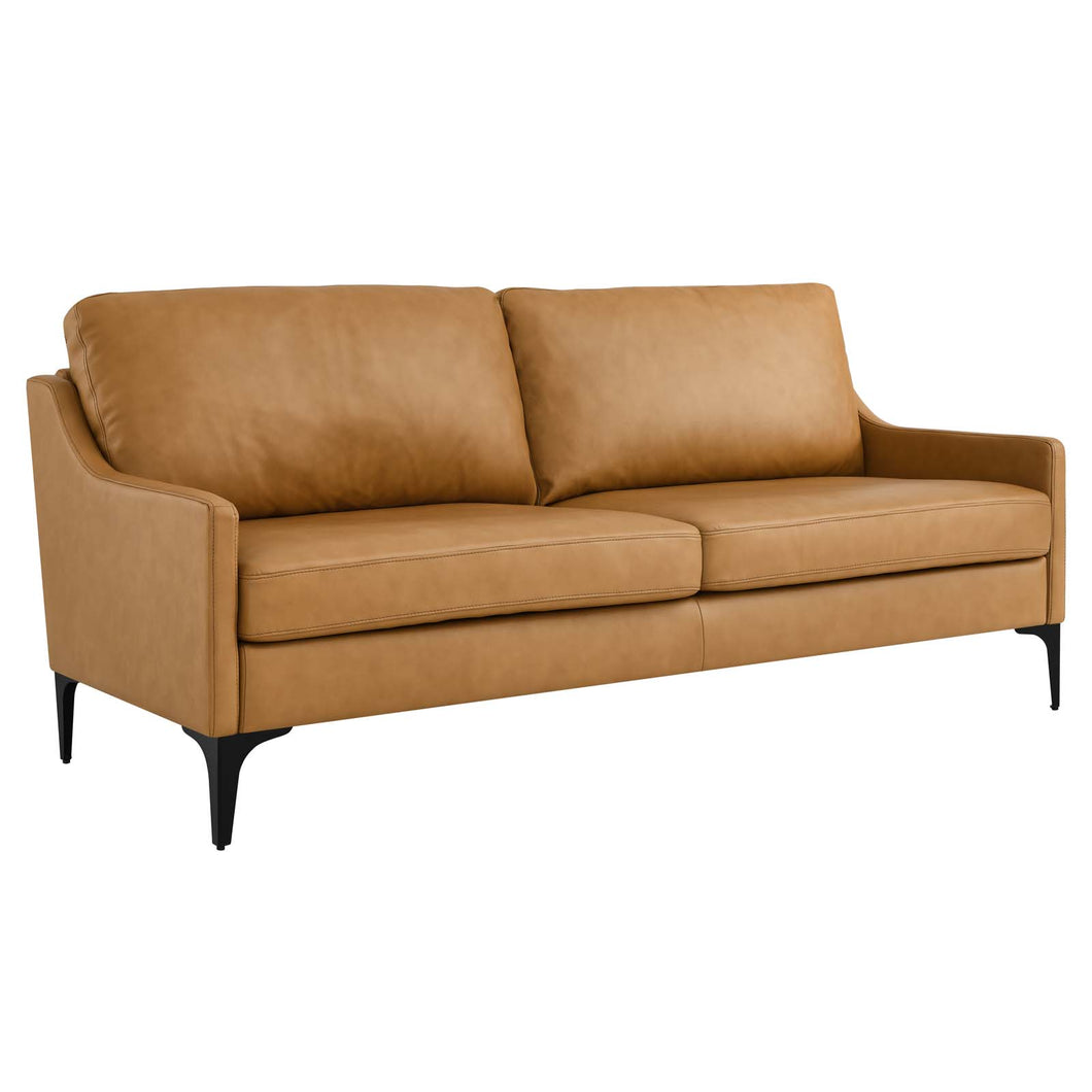 Corland Leather Sofa by Modway