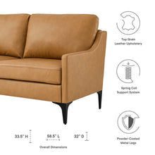 Load image into Gallery viewer, Corland Leather Loveseat by Modway
