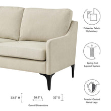 Load image into Gallery viewer, Corland Upholstered Fabric Loveseat by Modway
