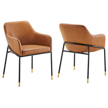 Load image into Gallery viewer, Jovi Vegan Leather Dining Chair Set of 2 by Modway
