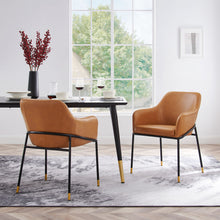 Load image into Gallery viewer, Jovi Vegan Leather Dining Chair Set of 2 by Modway

