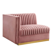 Load image into Gallery viewer, Sanguine Channel Tufted Performance Velvet Modular Sectional Sofa Left-Arm Chair by Modway
