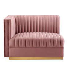 Load image into Gallery viewer, Sanguine Channel Tufted Performance Velvet Modular Sectional Sofa Left-Arm Chair by Modway
