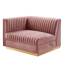 Load image into Gallery viewer, Sanguine Channel Tufted Performance Velvet Modular Sectional Sofa Left-Arm Chair by Modway
