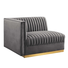 Load image into Gallery viewer, Sanguine Channel Tufted Performance Velvet Modular Sectional Sofa Left-Arm Chair by Modway
