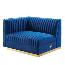 Load image into Gallery viewer, Sanguine Channel Tufted Performance Velvet Modular Sectional Sofa Left-Arm Chair by Modway
