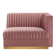 Load image into Gallery viewer, Sanguine Channel Tufted Performance Velvet Modular Sectional Sofa Right-Arm Chair by Modway
