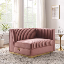 Load image into Gallery viewer, Sanguine Channel Tufted Performance Velvet Modular Sectional Sofa Right-Arm Chair by Modway
