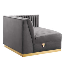 Load image into Gallery viewer, Sanguine Channel Tufted Performance Velvet Modular Sectional Sofa Right-Arm Chair by Modway
