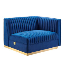 Load image into Gallery viewer, Sanguine Channel Tufted Performance Velvet Modular Sectional Sofa Right-Arm Chair by Modway
