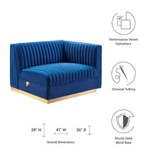 Load image into Gallery viewer, Sanguine Channel Tufted Performance Velvet Modular Sectional Sofa Right-Arm Chair by Modway
