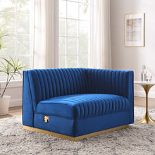 Load image into Gallery viewer, Sanguine Channel Tufted Performance Velvet Modular Sectional Sofa Right-Arm Chair by Modway
