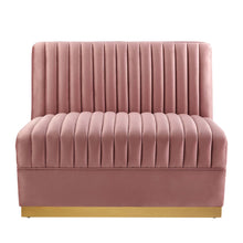 Load image into Gallery viewer, Sanguine Channel Tufted Performance Velvet Modular Sectional Sofa Armless Chair by Modway
