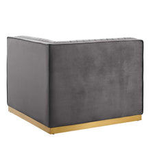Load image into Gallery viewer, Sanguine Channel Tufted Performance Velvet Modular Sectional Sofa Right Corner Chair by Modway
