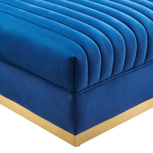 Load image into Gallery viewer, Sanguine Channel Tufted Performance Velvet Modular Sectional Sofa Ottoman by Modway
