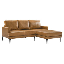 Load image into Gallery viewer, Evermore Right-Facing Vegan Leather Sectional Sofa by Modway
