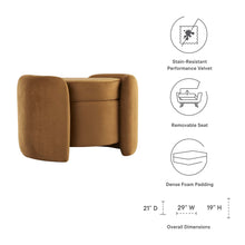 Load image into Gallery viewer, Nebula Upholstered Performance Velvet Ottoman by Modway
