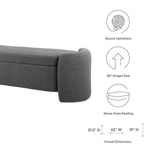 Load image into Gallery viewer, Nebula Boucle Upholstered Bench by Modway
