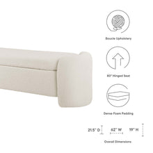 Load image into Gallery viewer, Nebula Boucle Upholstered Bench by Modway
