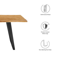 Load image into Gallery viewer, Viggo 60&quot; Live Edge Acacia Wood Acacia Wood Dining Table by Modway
