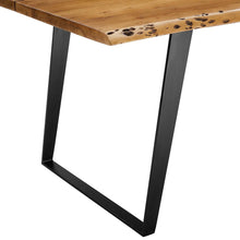 Load image into Gallery viewer, Viggo 74&quot; Live Edge Acacia Wood Dining Table by Modway
