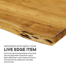 Load image into Gallery viewer, Ardor 74&quot; Live Edge Acacia Wood Acacia Wood Dining Table
