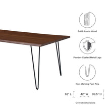 Load image into Gallery viewer, Ardor 96&quot; Live Edge Acacia Wood Acacia Wood Dining Table by Modway
