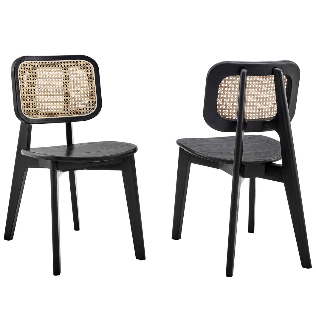 Habitat Wood Dining Side Chair Set of 2 by Modway