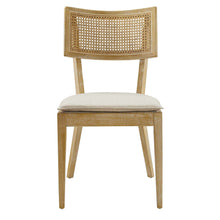 Load image into Gallery viewer, Caledonia Fabric Upholstered Wood Dining Chair Set of 2 by Modway
