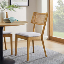 Load image into Gallery viewer, Caledonia Fabric Upholstered Wood Dining Chair Set of 2 by Modway
