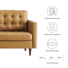 Load image into Gallery viewer, Exalt Tufted Leather Sofa by Modway
