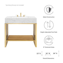 Load image into Gallery viewer, Gridiron 36&quot; Bathroom Vanity by Modway
