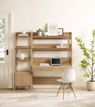 Load image into Gallery viewer, Bixby 2-Piece Wood Office Desk and Bookshelf by Modway

