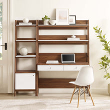 Load image into Gallery viewer, Bixby 2-Piece Wood Office Desk and Bookshelf by Modway
