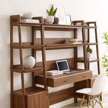 Load image into Gallery viewer, Bixby 3-Piece Wood Office Desk and Bookshelf by Modway
