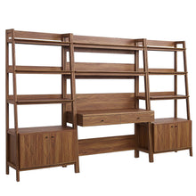 Load image into Gallery viewer, Bixby 3-Piece Wood Office Desk and Bookshelf by Modway
