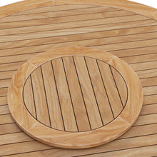 Load image into Gallery viewer, Wellspring 5-Piece Outdoor Patio Teak Wood Dining Set by Modway
